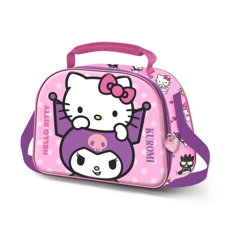 Lancheira térmica 3D Hello Kitty / Kuromi - Papelaria Encantada
