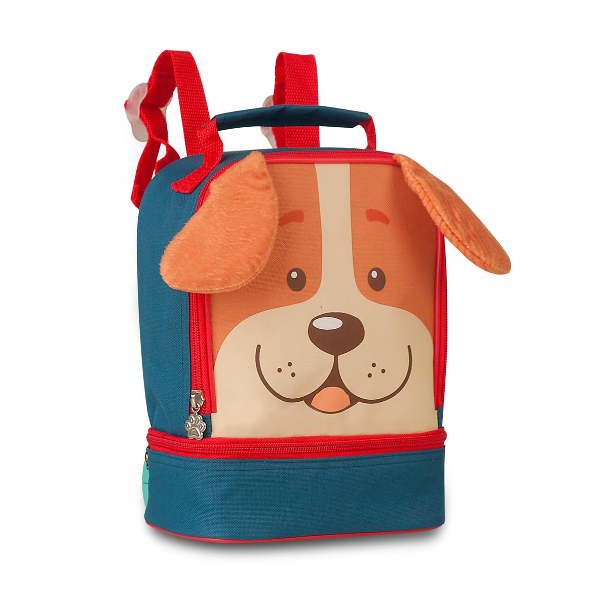 Lancheira térmica Cão Laranja 22cm - Papelaria Encantada