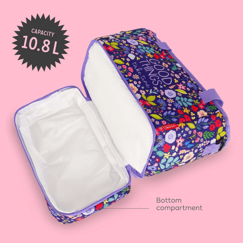 Lancheira Térmica Legami Flores - 10.8L - Papelaria Encantada