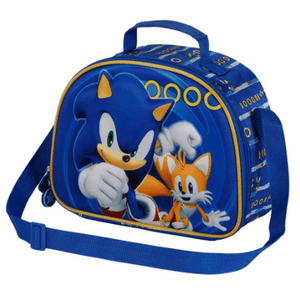 Lancheira térmica Sonic e Tails 3D - Papelaria Encantada