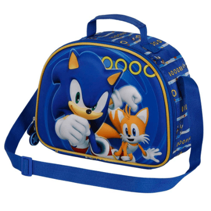 Lancheira térmica Sonic e Tails 3D - Papelaria Encantada