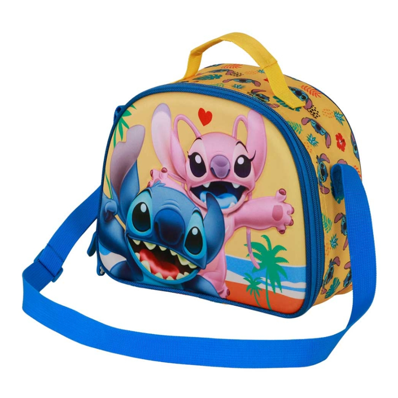 Lancheira térmica stitch e angel - Papelaria Encantada