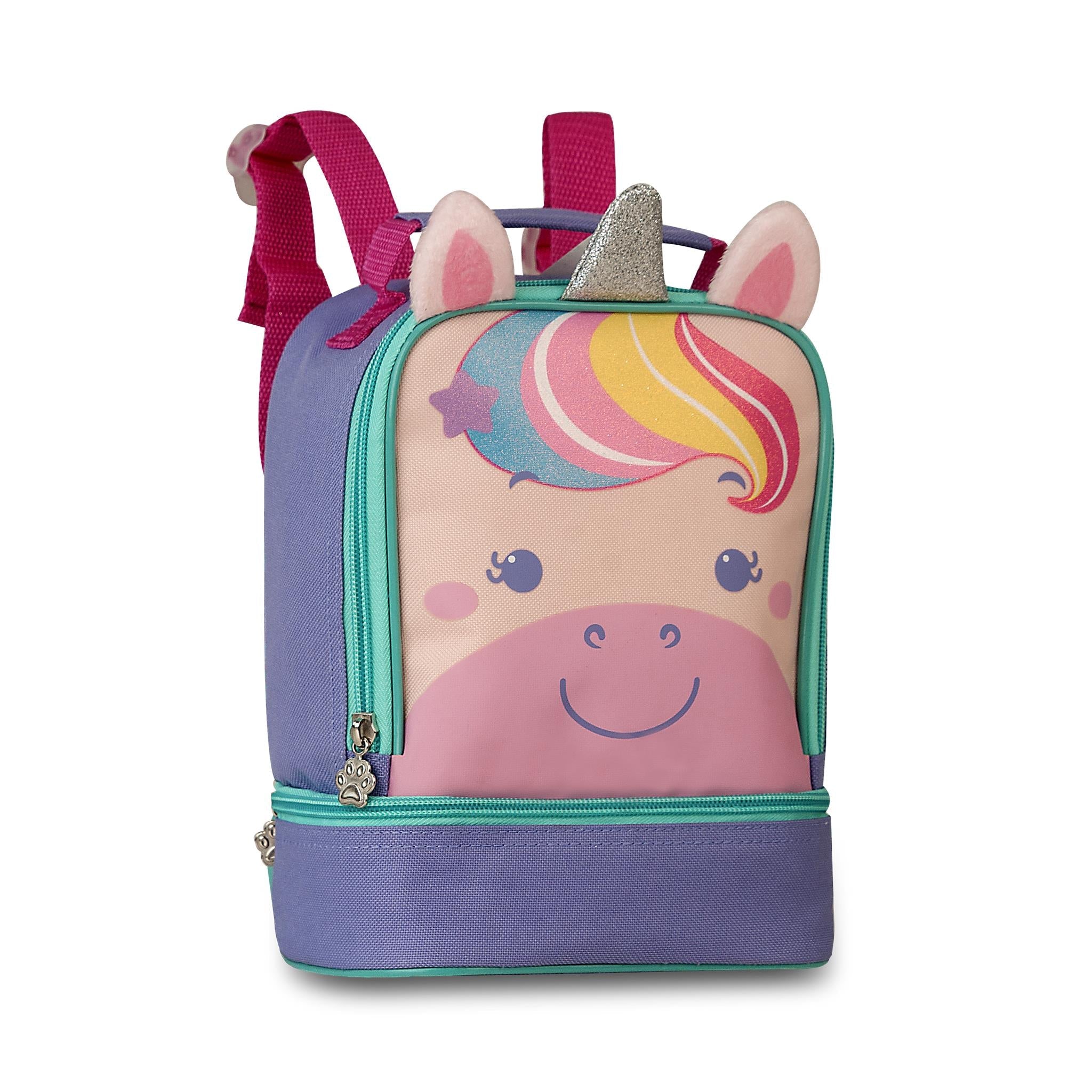 Lancheira térmica Unicórnio 22cm - Papelaria Encantada