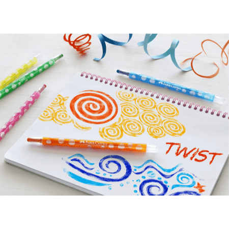 Lápis Cera Twist c/24 Faber - Castell - Papelaria Encantada