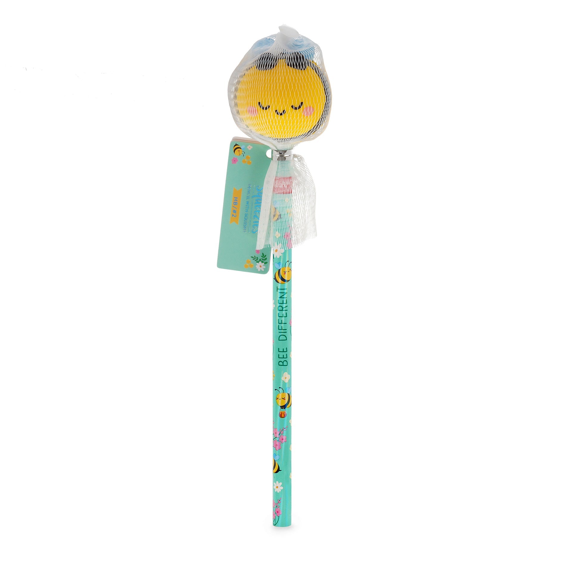 Lápis com boneco squishy Abelha - Legami - Papelaria Encantada