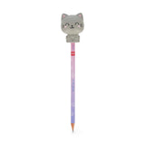 Lápis com boneco squishy Gato - Legami - Papelaria Encantada