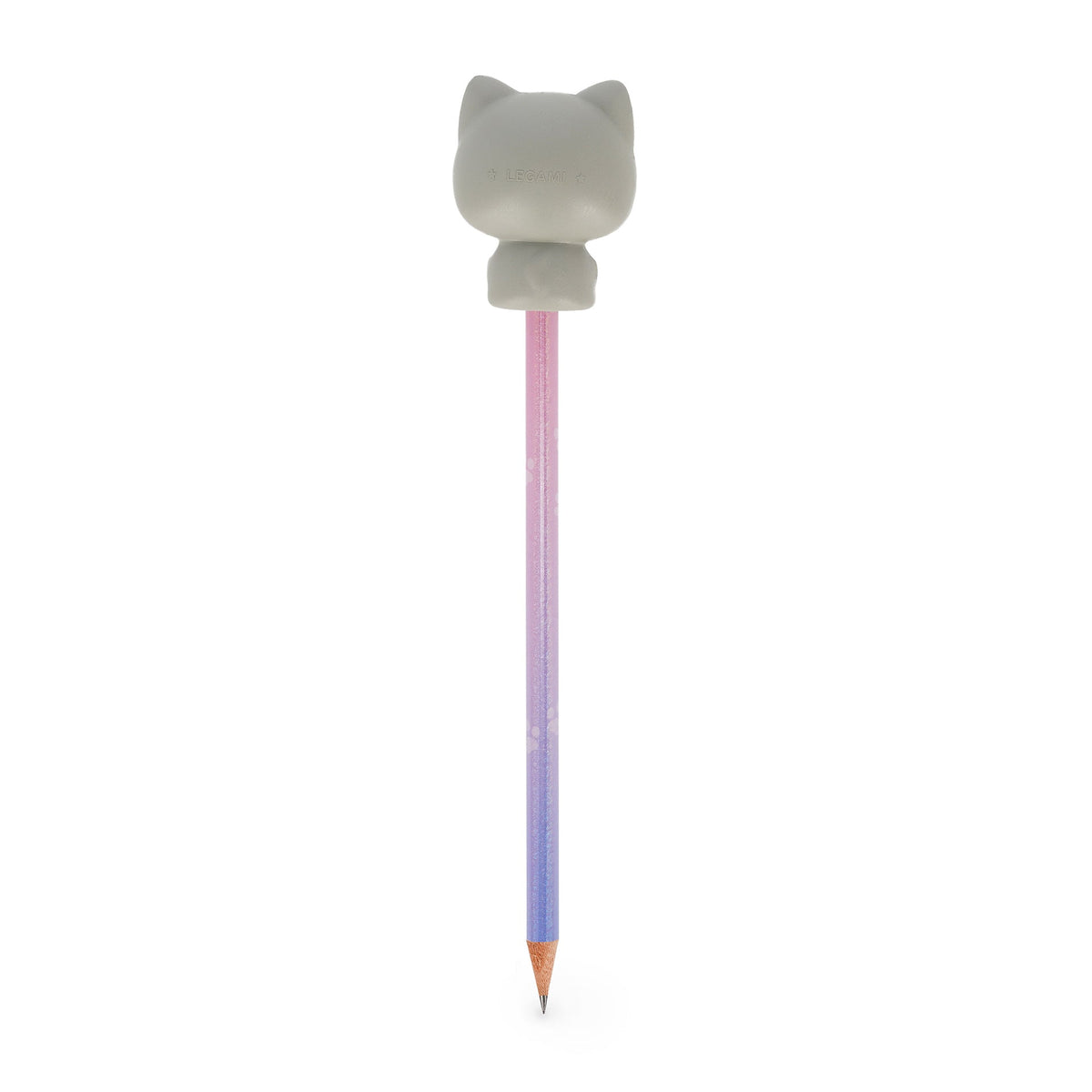 Lápis com boneco squishy Gato - Legami - Papelaria Encantada