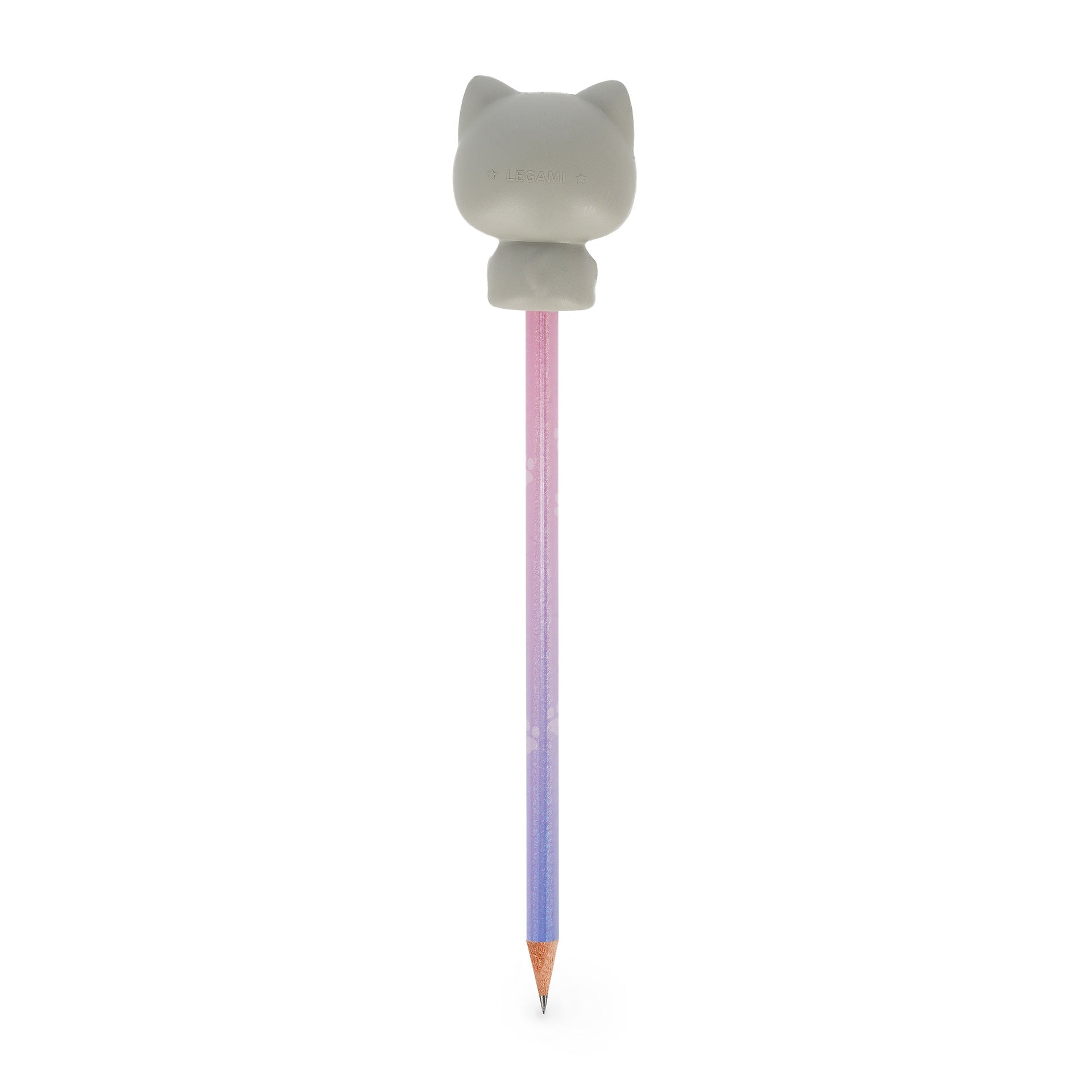 Lápis com boneco squishy Gato - Legami - Papelaria Encantada