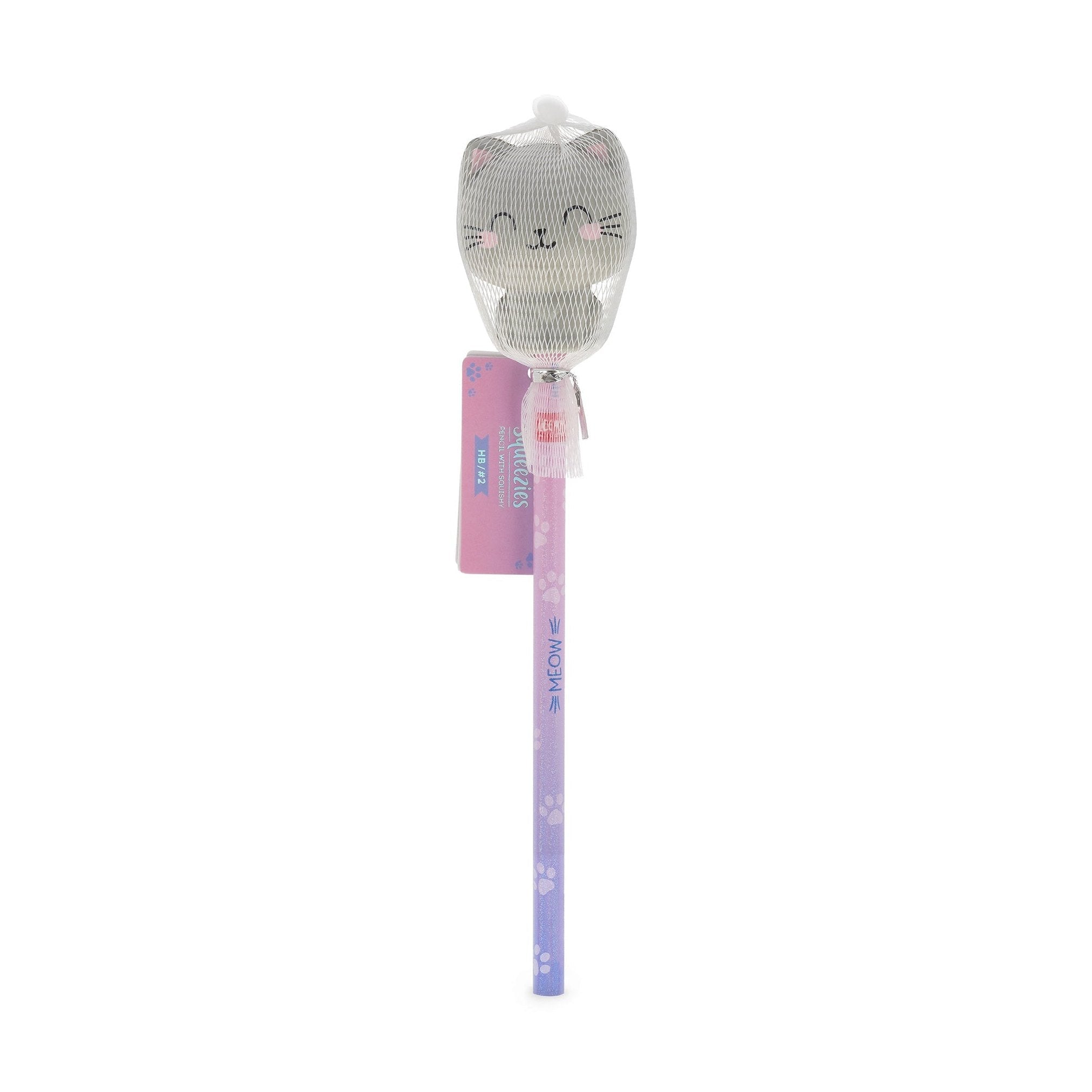 Lápis com boneco squishy Gato - Legami - Papelaria Encantada