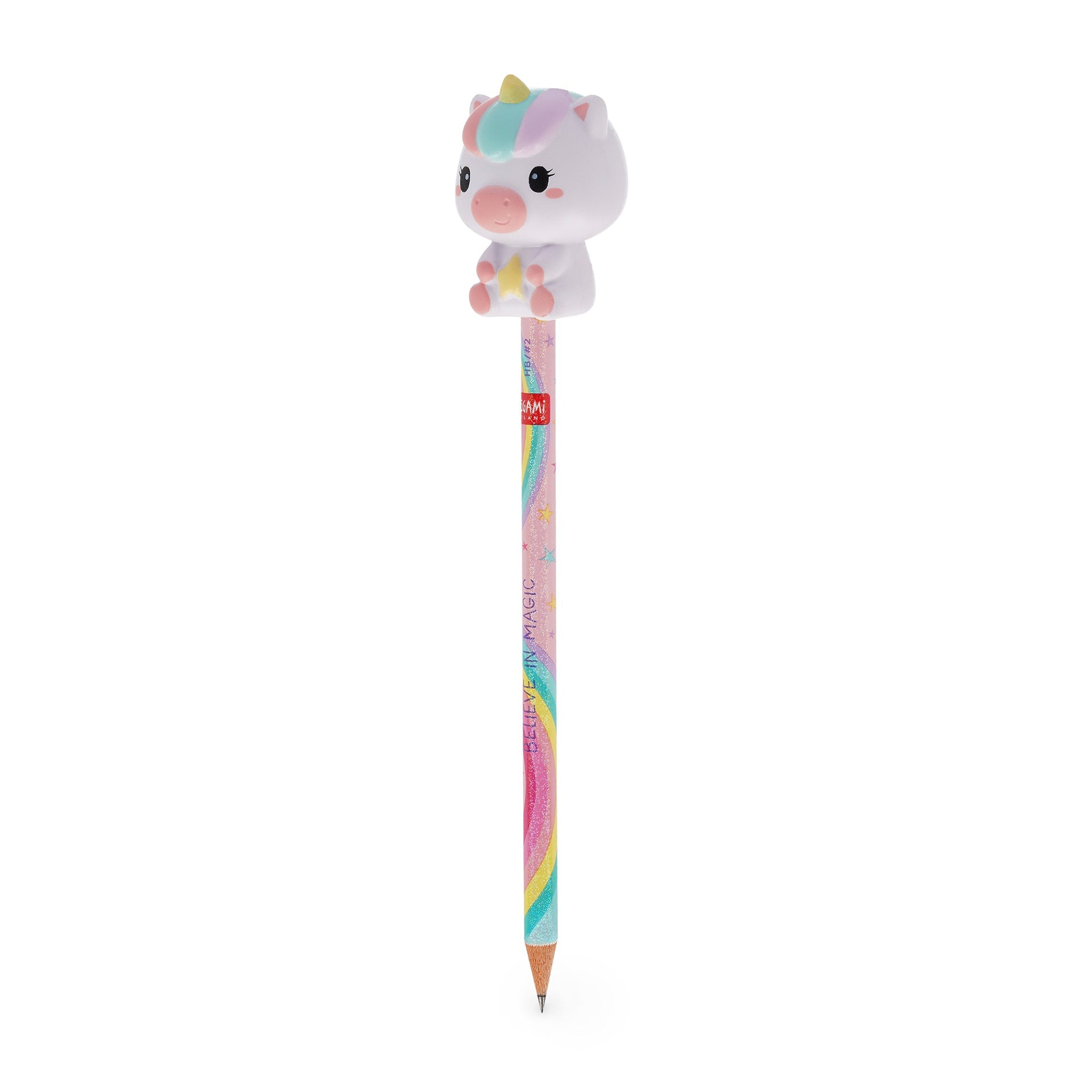Lápis com boneco squishy Unicornio - Legami - Papelaria Encantada