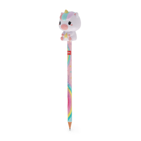 Lápis com boneco squishy Unicornio - Legami - Papelaria Encantada