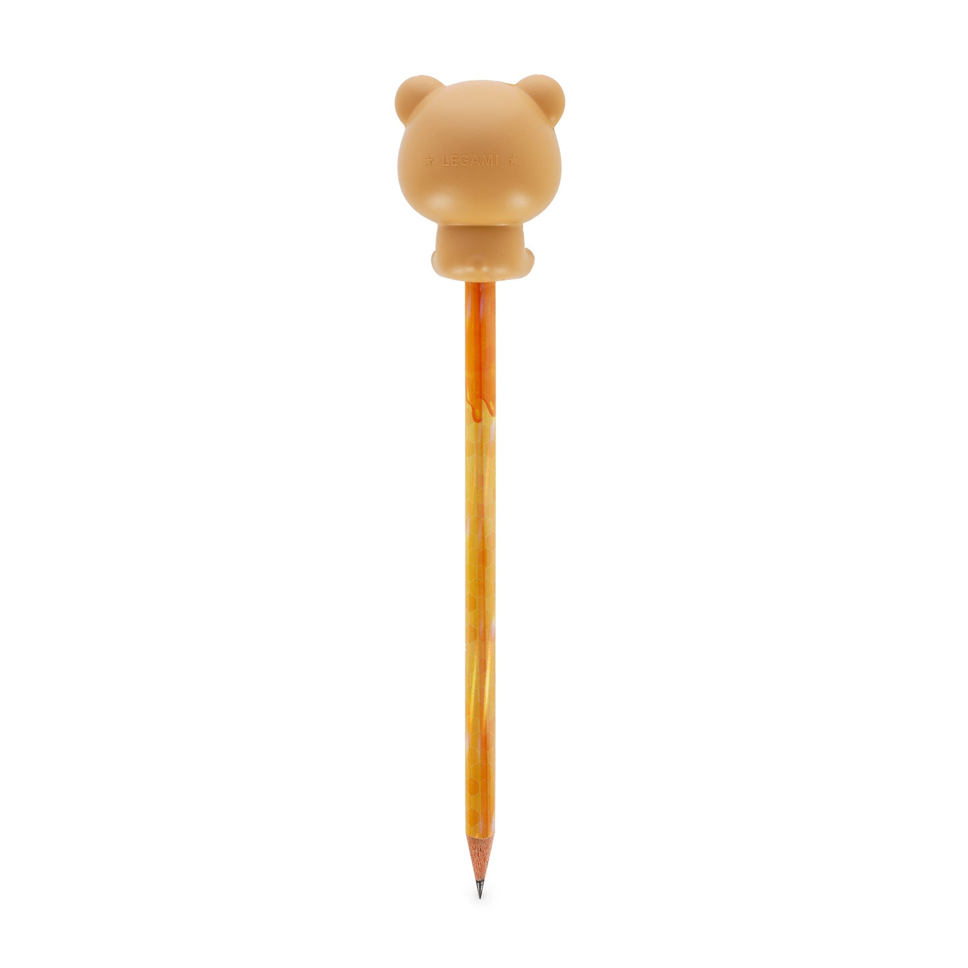 Lápis com boneco squishy Urso - Legami - Papelaria Encantada