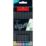 Lápis Cor Faber-Castell Black Edition Super Soft C/12 Cores Metálicas - Papelaria Encantada