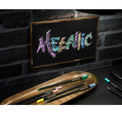 Lápis Cor Faber-Castell Black Edition Super Soft C/12 Cores Metálicas