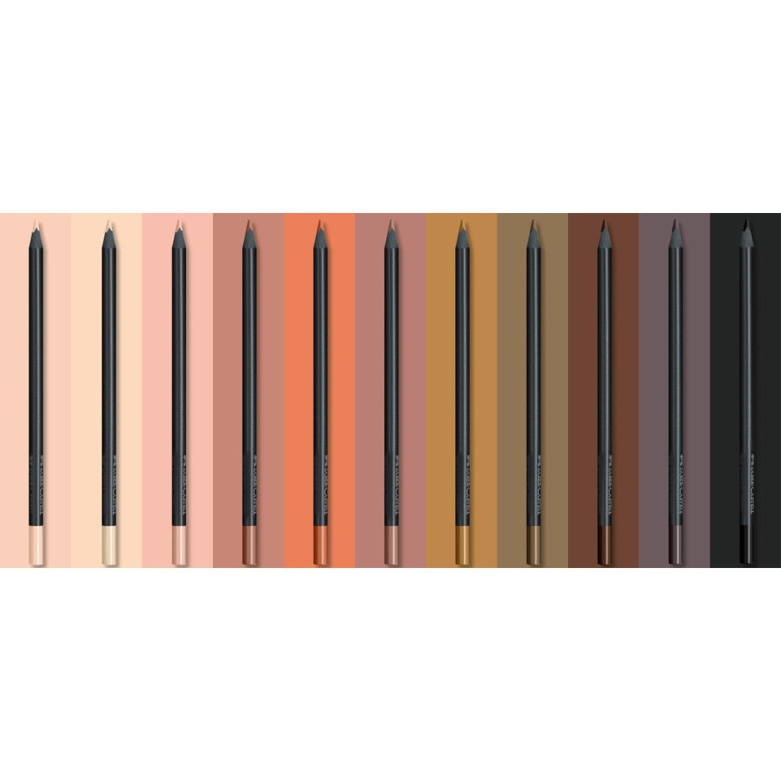 Lápis Cor Faber-Castell Black Edition Super Soft C/12 Tons de Pele
