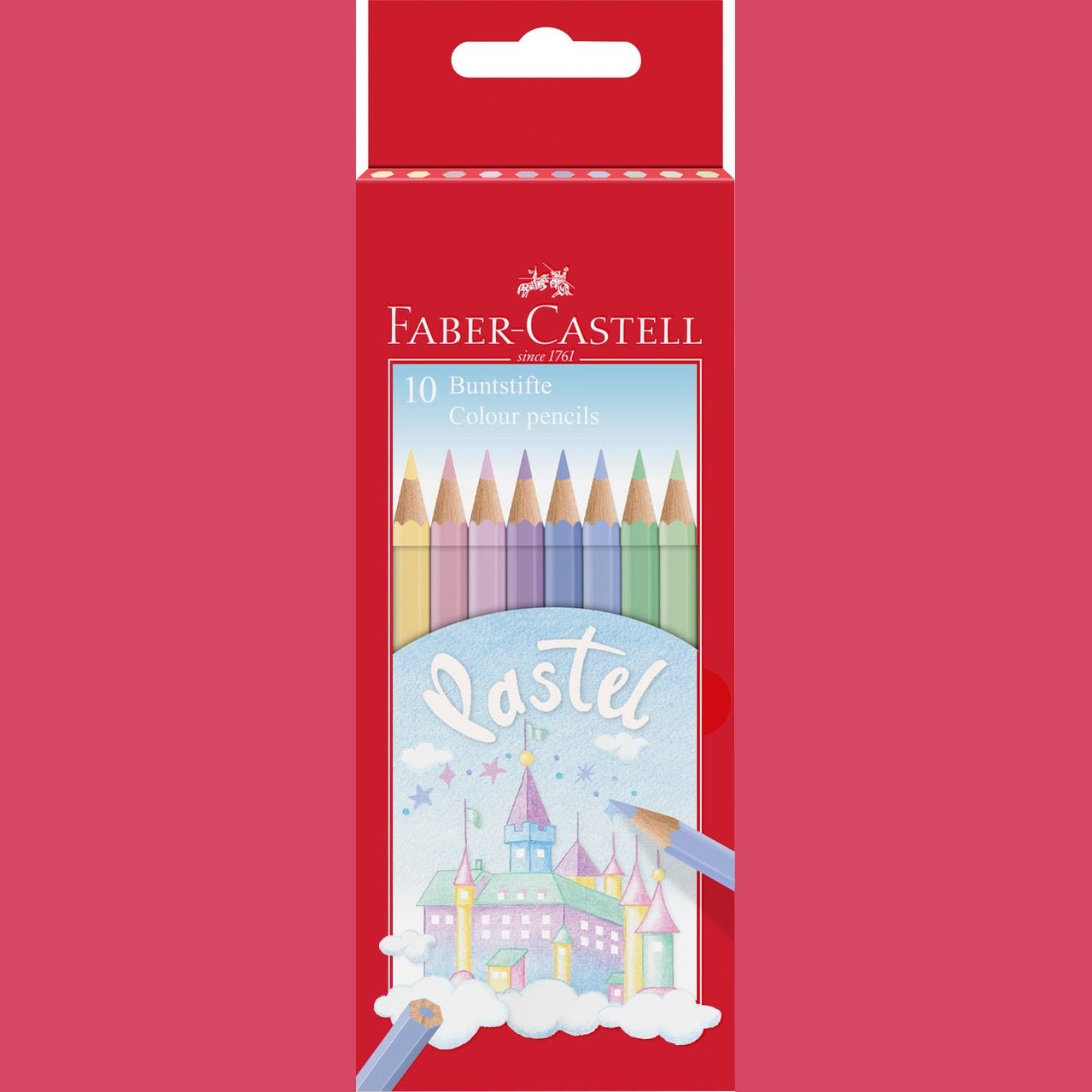 Lápis cor Faber-Castell cores pastel - Papelaria Encantada