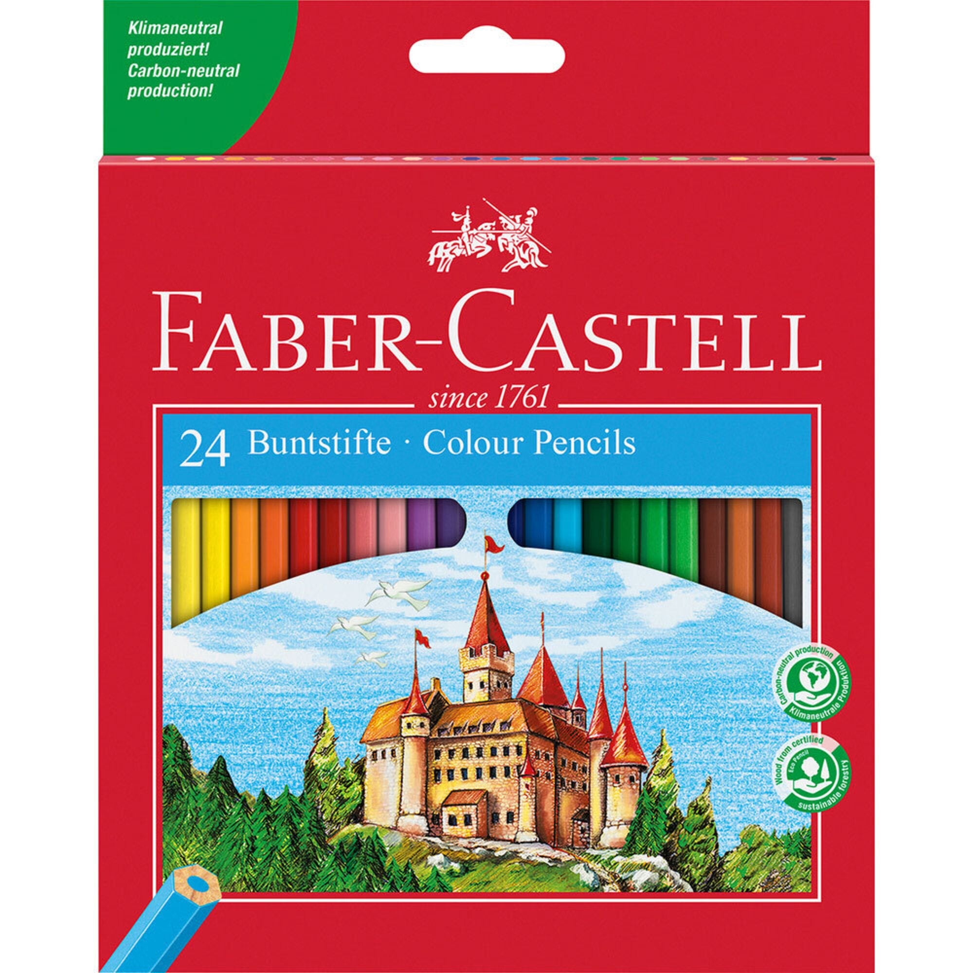 Lápis de Cor, Corpo Hexagonal 24 Cores FABER - CASTELL - Papelaria Encantada
