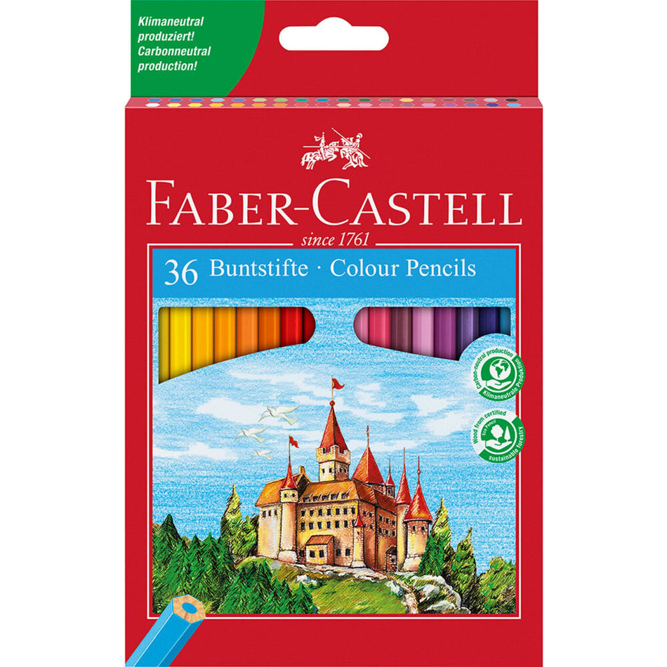 Lápis de Cor Eco Corpo Hexagonal 36 Cores FABER - CASTELL - Papelaria Encantada