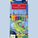 Lápis de Cor Faber-Castell Aquareláveis Jumbo Grip cx 8+2 Metálico - Papelaria Encantada
