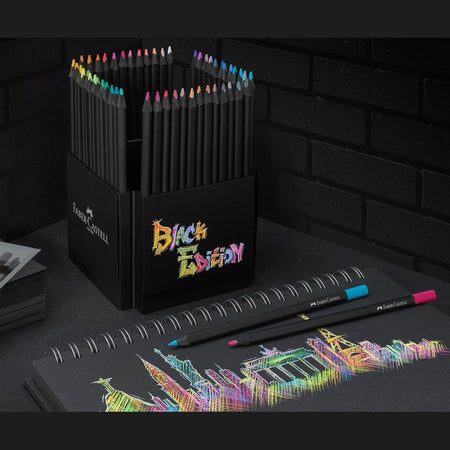 Lápis de cor Faber - Castell Black Edition 50 - Papelaria Encantada