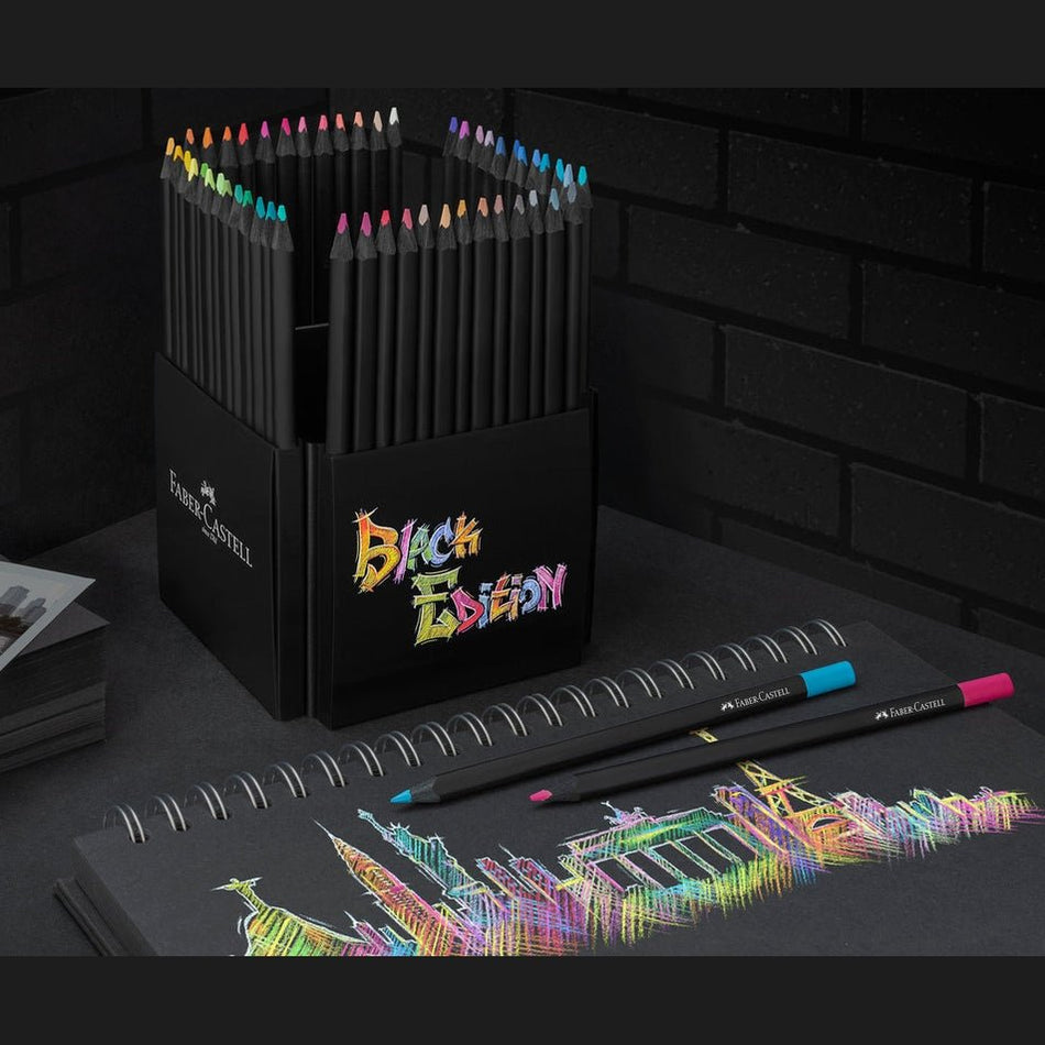 Lápis de cor Faber - Castell Black Edition 50 - Papelaria Encantada