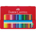 Lápis de Cor Faber - Castell Grip Caixa Metálica 36 Cores - Papelaria Encantada