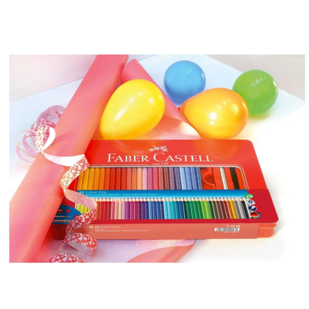 Lápis de cor Grip Faber - Castell cx de 48 c/ caixa metálica - Papelaria Encantada