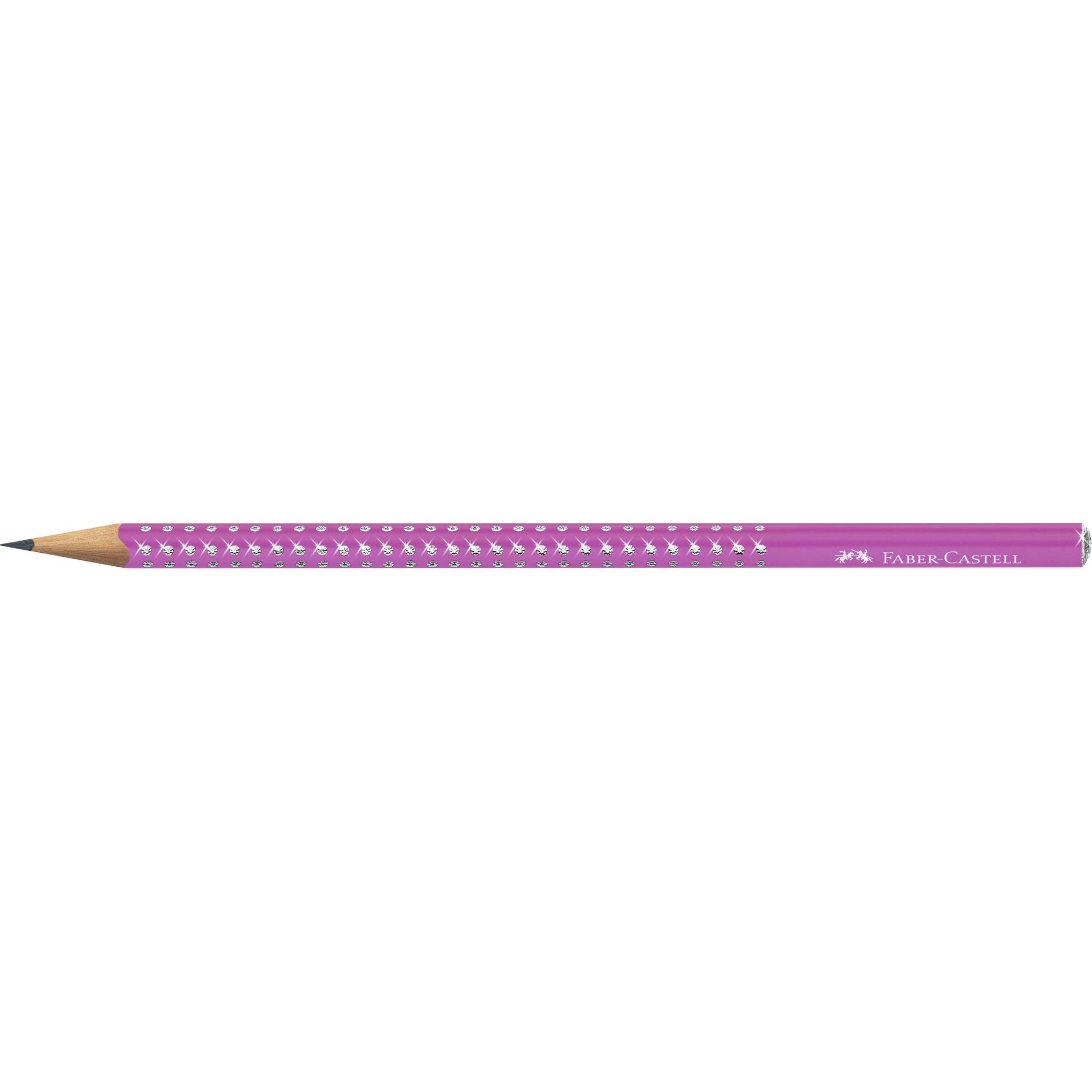 Lápis de grafite Faber - Castell Rosa Intenso Sparkle - Papelaria Encantada