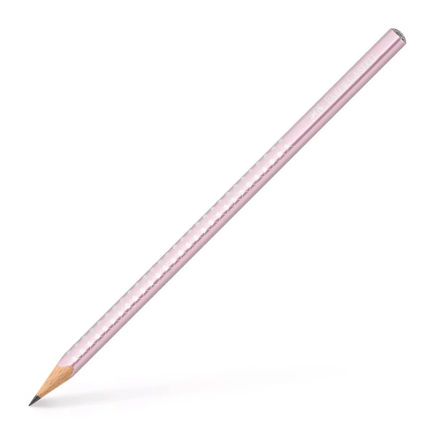 Lápis de grafite Faber-Castell Rosa Sparkle - Papelaria Encantada