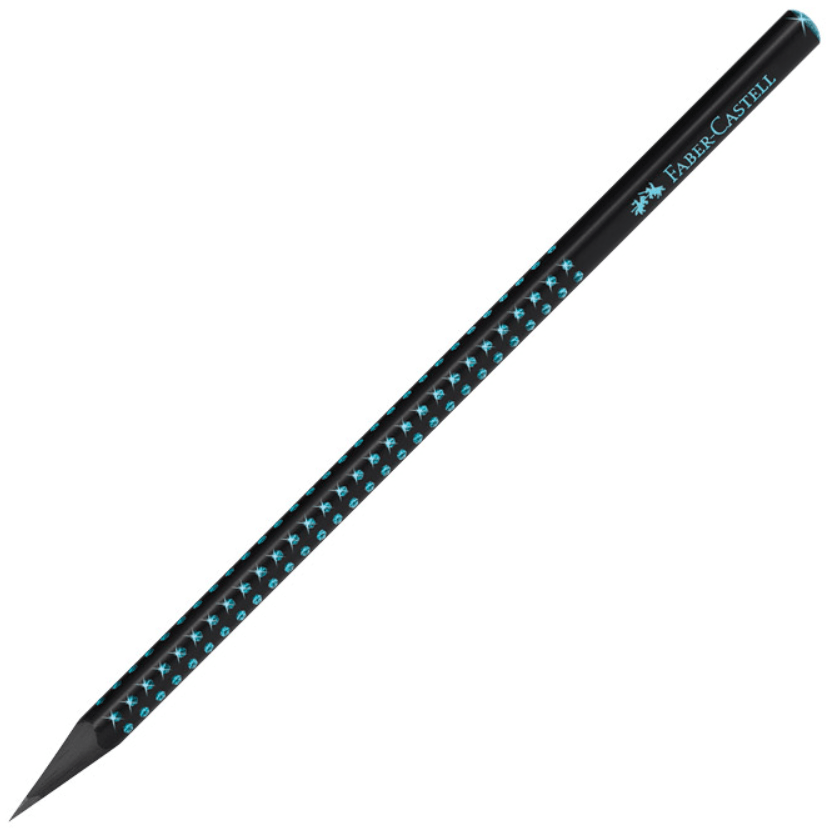 Lápis Faber - Castell Sparkle Midnight Azul Oceano - Papelaria Encantada