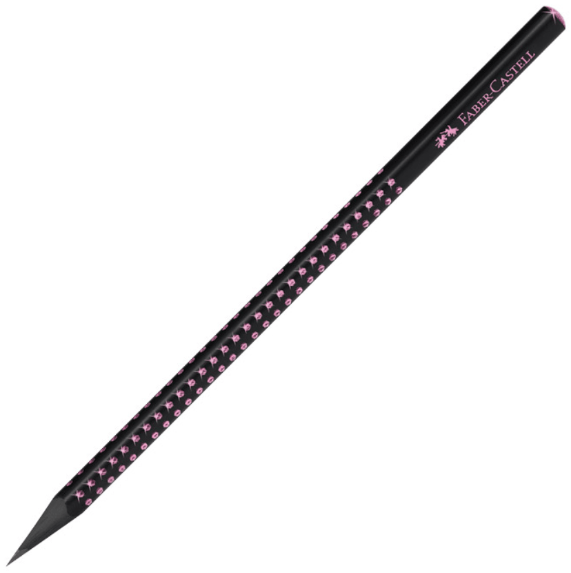 Lápis Faber - Castell Sparkle Midnight Rosa - Papelaria Encantada