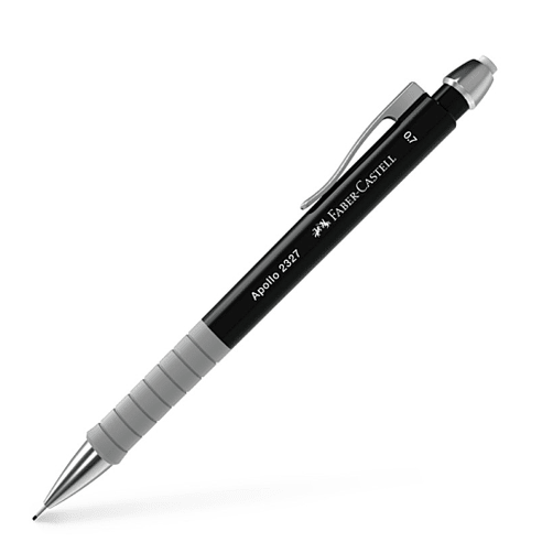 Lapiseira Apollo Faber - castell 0.7 Preto - Papelaria Encantada