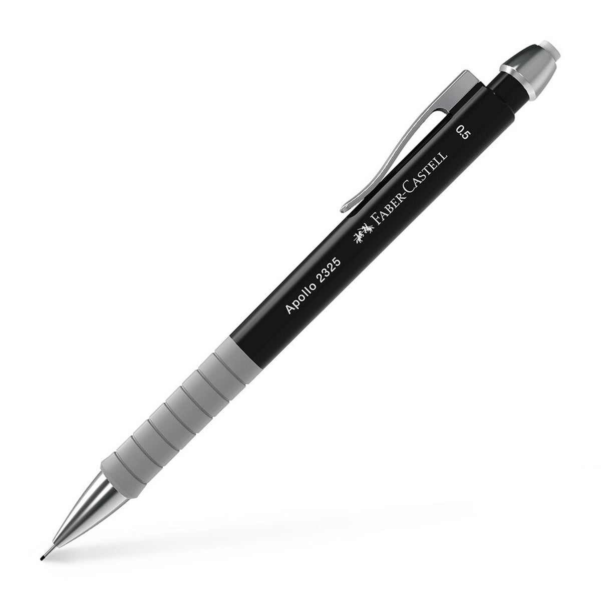 Lapiseira Apolo, Mina 0,5 mm Corpo Preto FABER-CASTELL - Papelaria Encantada