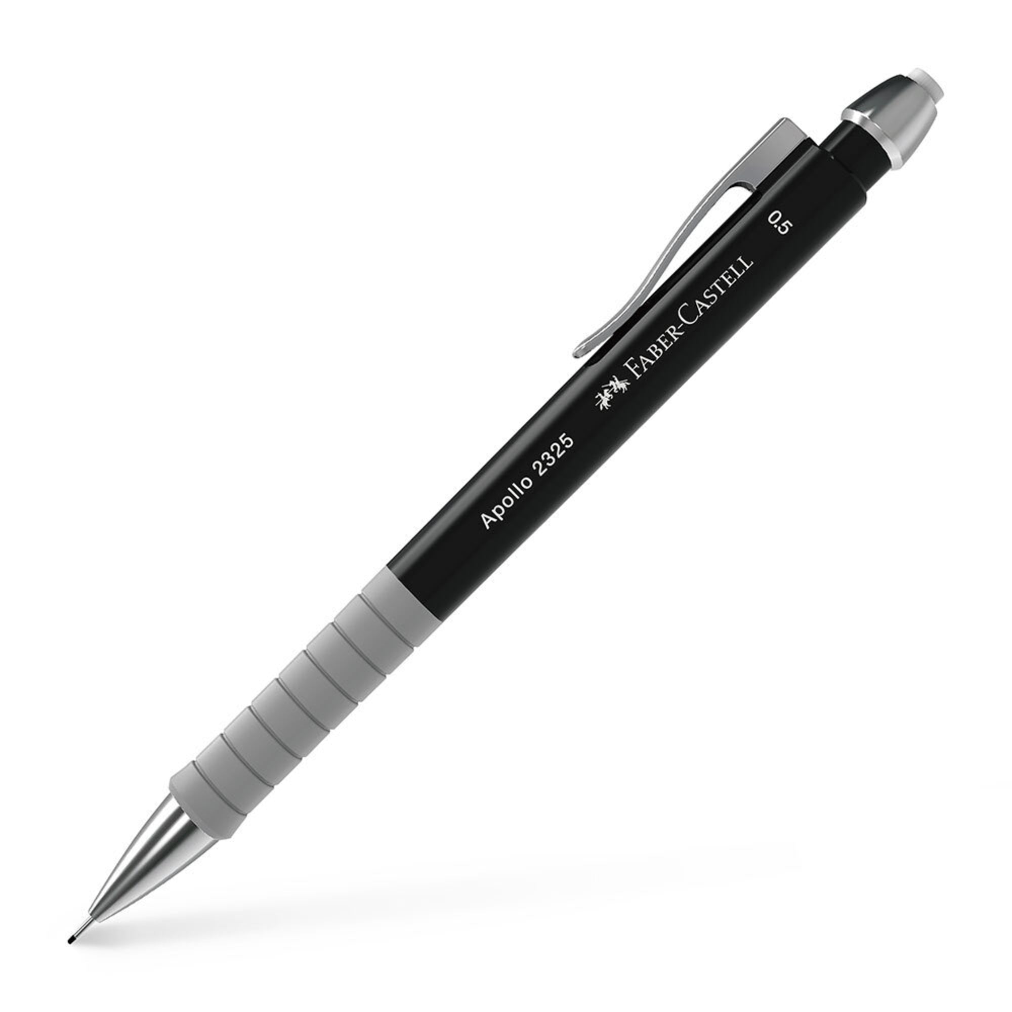 Lapiseira Apolo, Mina 0,5 mm Corpo Preto FABER-CASTELL - Papelaria Encantada