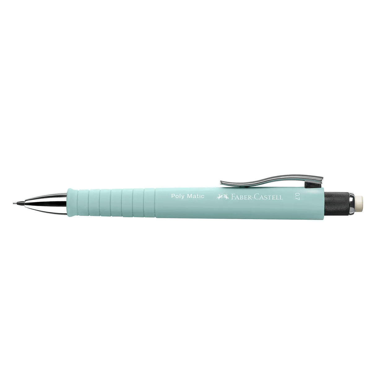 Lapiseira Faber - Castell Poly Matic 0.7 Verde Menta - Papelaria Encantada