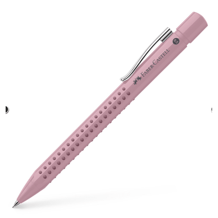 Lapiseira Grip 2010 0.5mm Faber - Castell Rosa - Papelaria Encantada