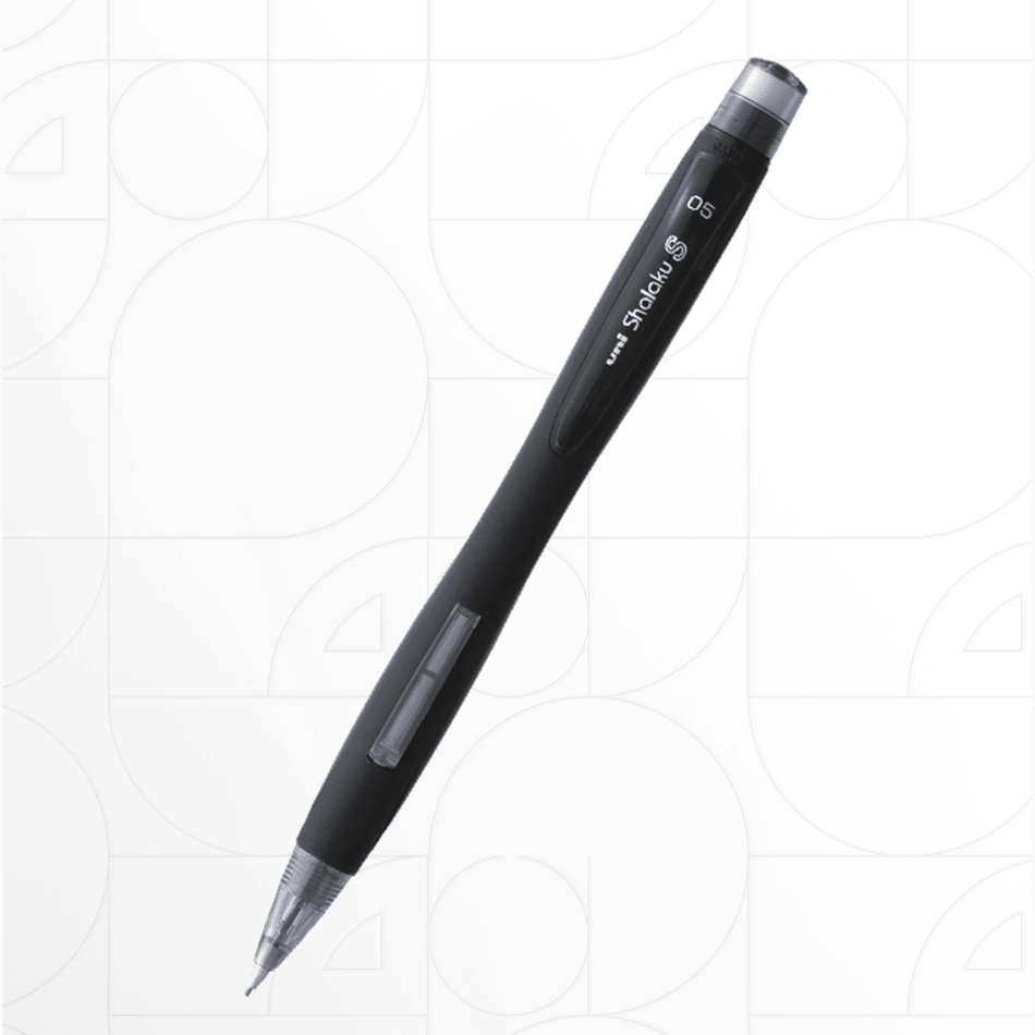 Lapiseira Uni Shalaku S 0.5 Preto - Papelaria Encantada