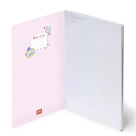 Caderno A5 Kitty Legami referência A5NOT0107