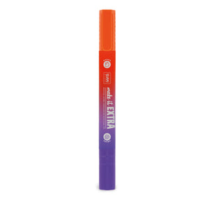 Sublinhador gigante perfumado Legami Make It Extra laranja e roxo
