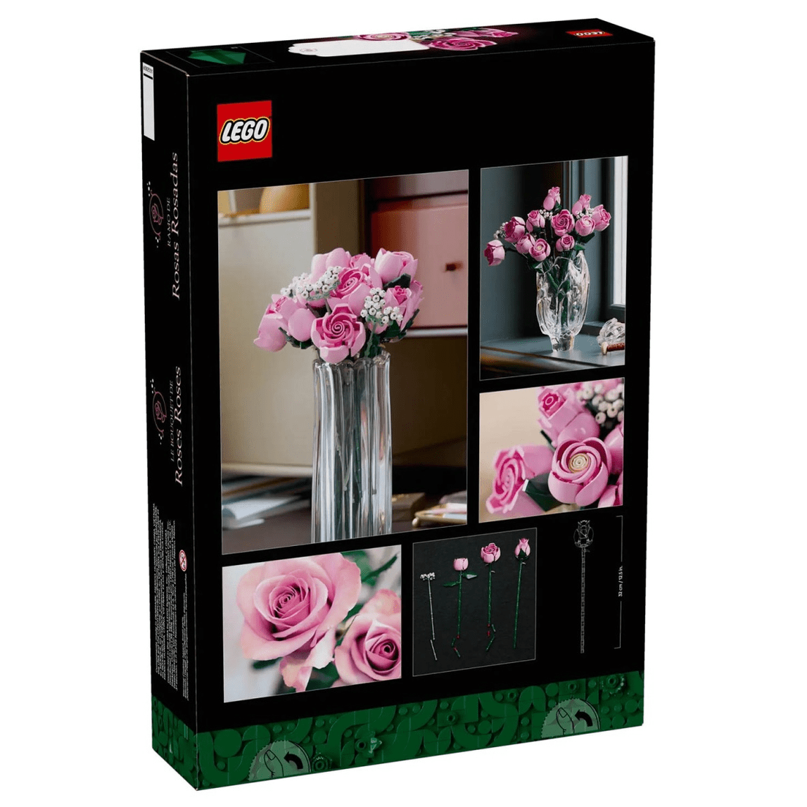 LEGO Botanical Collection Buquê de rosas cor-de-rosa 10374 - Papelaria Encantada