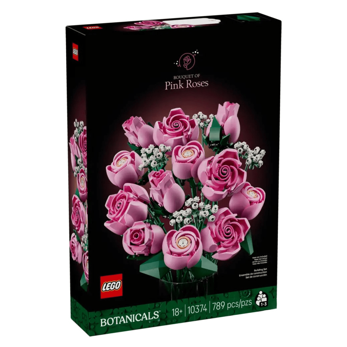 LEGO Botanical Collection Buquê de rosas cor-de-rosa 10374 - Papelaria Encantada