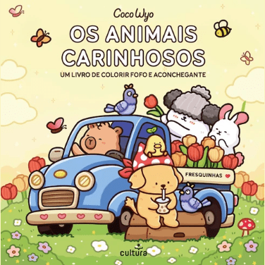 Livro colorir - Os Animais Carinhosos - Papelaria Encantada