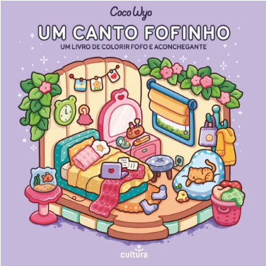 Livro colorir - Um Canto Fofinho - Papelaria Encantada