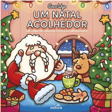 Livro colorir - Um natal acolhedor - Papelaria Encantada