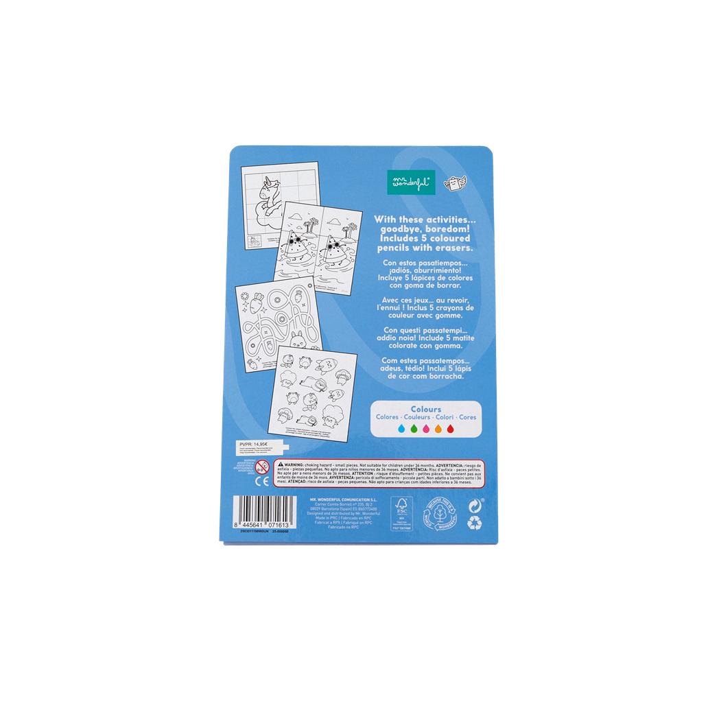 Livro de atividades para diversão sem fim Mr.wonderful - Papelaria Encantada