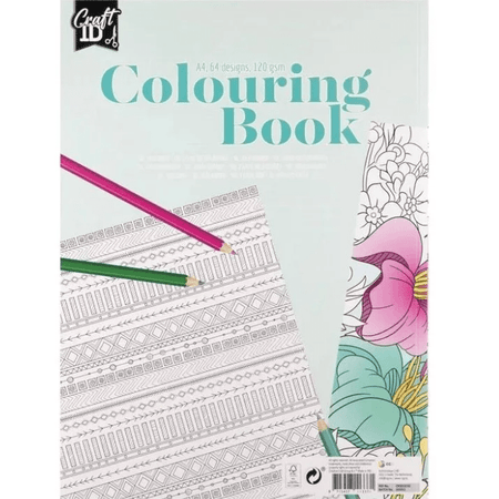 Livro de colorir A4 animais e padrões - Papelaria Encantada