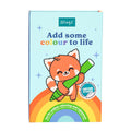 Livro de colorir + canetas de cor + autocolantes - Add some colour to life Mr. wonderful - Papelaria Encantada