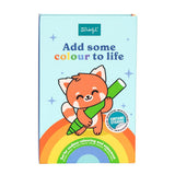 Livro de colorir + canetas de cor + autocolantes - Add some colour to life Mr. wonderful - Papelaria Encantada