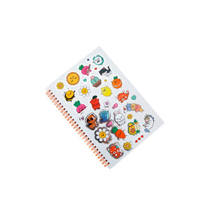Livro de colorir + canetas de cor + autocolantes - Add some colour to life Mr. wonderful - Papelaria Encantada