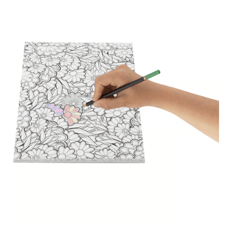 Livro de Colorir com 20 Folhas Blooming Florals - Papelaria Encantada